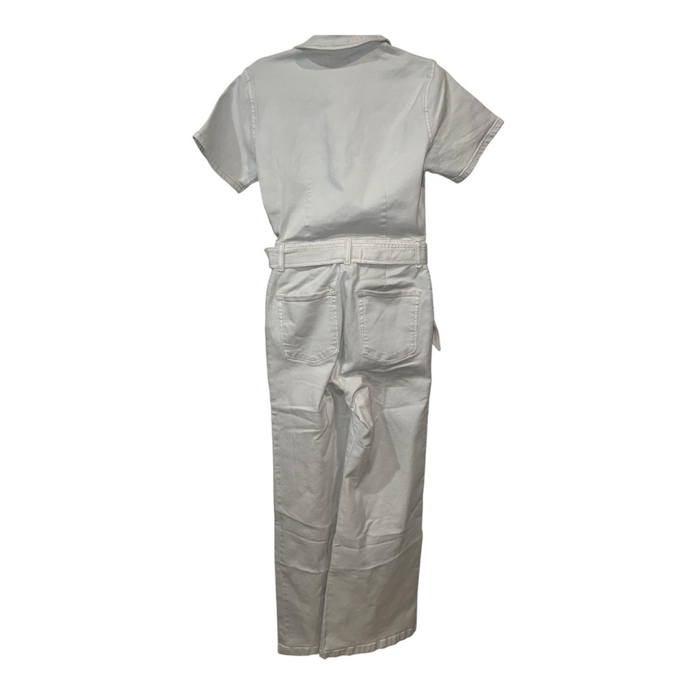 Good American Belted Utility Jumpsuit Bone Size 2 (Fits Small) NWT Wide Leg - Picture 3 of 12